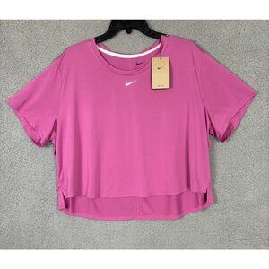 Nike Women's Training Crop Top DD4954-665 Short Sleeve Cosmic Fuchsia XXL NWT's